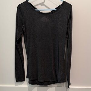 Athleta charcoal Long Sleeve Top